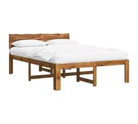 vidaXL Cama Doble con cabecero Rostock Natural 140 x 200 cm