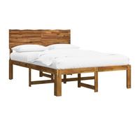 vidaXL Cama Doble con cabecero Rostock Natural 152 x 203 cm