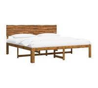 vidaXL Cama Doble con cabecero Rostock Natural 200 x 200 cm