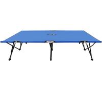 vidaXL: Cama doble plegable, color azul, estructura de acero