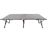 vidaXL: Cama doble plegable, color gris, acero