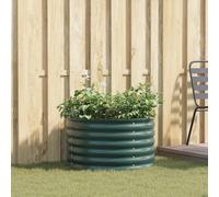 vidaXL Cama elevada Verde 80 x 80 x 44 cm Acero