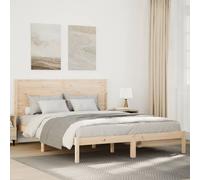 vidaXL Cama extralarga sin colchón madera maciza 140x210 cm