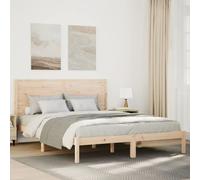 vidaXL Cama extralarga sin colchón madera maciza 140x220 cm