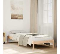 vidaXL Cama extralarga sin colchón madera maciza de pino 100x210 cm