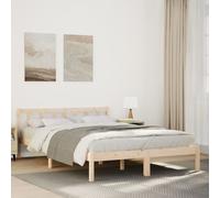 vidaXL Cama extralarga sin colchón de madera maciza de pino 140x210 cm