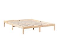 vidaXL Cama extralarga de madera maciza de pino 140x220 cm sin colchón