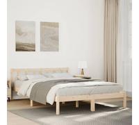 vidaXL Cama extralarga sin colchón madera maciza de pino 140x220 cm