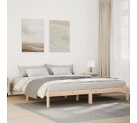 vidaXL Cama extralarga sin colchón madera maciza de pino 180x220 cm