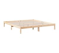vidaXL Cama extralarga sin colchón Madera Maciza de Pino 200x210 cm, Cama, Cama Doble, Estructura de Cama de Madera, Cama de Matrimonio