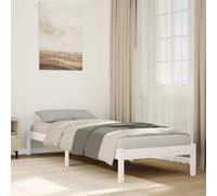 vidaXL Cama extralarga sin colchón madera maciza pino blanca 100x220cm