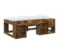 vidaXL Cama Infantil con Almacenamiento 80 x 200 cm Multicolor Roble ahumado