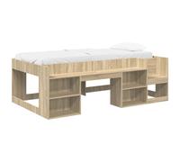 vidaXL Cama Infantil con Almacenamiento 80 x 200 cm Multicolor Roble sonoma
