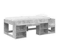 vidaXL Cama Infantil con Almacenamiento 90 x 200 cm Multicolor Gris hormigón