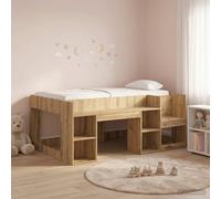 vidaXL Cama Infantil con Almacenamiento Roble artisan 80 x 160 cm