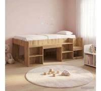 vidaXL Cama Infantil con Almacenamiento Roble artisan 80 x 200 cm