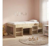 vidaXL Cama Infantil con Almacenamiento Roble Sonoma 80 x 200 cm
