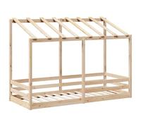 Cama Infantil Con Techo Madera Maciza Pino 90x190 Cm Vidaxl
