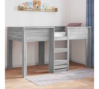 vidaXL Cama Litera para Niños Gris Sonoma 100 x 200 cm