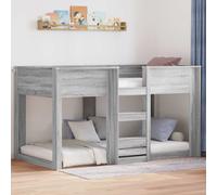 vidaXL Cama Litera para Niños Gris Sonoma 90 x 190 cm