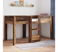 vidaXL Cama Litera para Niños Madera vieja 90 x 200 cm