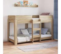 vidaXL Cama Litera para Niños Roble Sonoma 75 x 190 cm