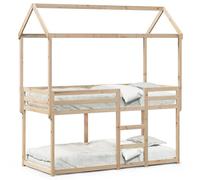 vidaXL Cama litera sin colchón madera maciza de pino 90x190 cm