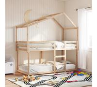 vidaXL Cama litera sin colchón madera maciza de pino 90x190 cm