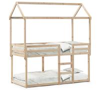 vidaXL Cama litera sin colchón madera maciza de pino 90x190 cm