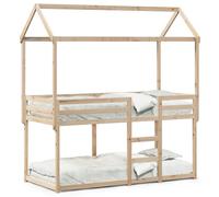 vidaXL Cama litera sin colchón madera maciza de pino 90x200 cm