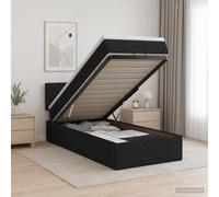 vidaXL: Otomana con estructura de cama y colchón, color , 90 x 200 cm, tapizada en tela