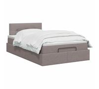 vidaXL Cama otomana con colchón con cabecera Topo 120 x 200 cm Tela