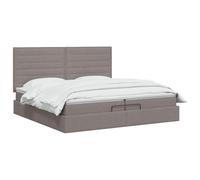 vidaXL Cama otomana con colchón con cabecera Topo 200 x 200 cm Tela