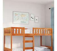 vidaXL Cama para niños sin colchón madera maciza pino marrón 90x190 cm