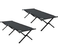 vidaXL: Cama plegable para camping, 2 unidades, color , 193 x 69 x 45 cm