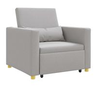 vidaXL Cama Sofá Desplegable Individual 90 x 165 x 87 cm Multicolor Gris nube