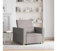 vidaXL Cama Sofá Desplegable Individual Taupé tela