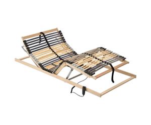 vidaXL Cama somier eléctrico de láminas sin colchón 7 zonas 80x200 cm