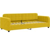 vidaXL Camí de día amarillo, 80x200 cm, terciopelo
