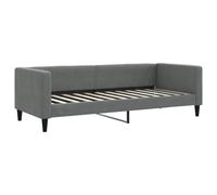 vidaXL Camí de día, color gris oscuro, 80x200 cm, tapizado en tela