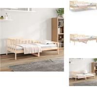 vidaXL Camilla de día de 90x200 cm, madera maciza de pino - Camas y estructuras de cama