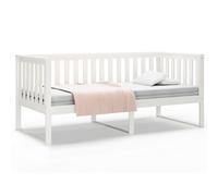 vidaXL Sofá cama sin colchón madera maciza de pino blanco 90x190 cm