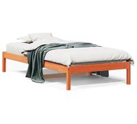 vidaXL Camilla de día sin colchón, color marrón cera, 80x200 cm, madera maciza de pino