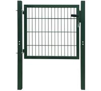 vidaXL Cancela de Puerta Jardín 2D Sencilla 106x130 cm Entrada Valla Color Gris, Verde, y mas