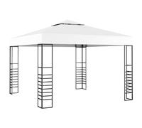 vidaXL Carpa cenador de jardín blanco 3x3 m