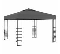 vidaXL Carpa cenador de jardín gris antracita 3x3 m N/A