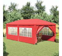 vidaXL Carpa de Fiesta 600 x 300 x 255 cm Rojo PE y Acero, Toldo Moderno, Carpa para Fiestas, Refugio de Eventos, pabellón de jardín, Picnic y más