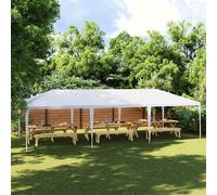 vidaXL Carpa de celebraciones blanca 4x9 m