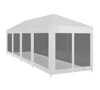 vidaXL Carpa de celebraciones con 10 paredes de malla 12x3 m