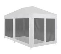 vidaXL Carpa de celebraciones 6x3 m con 6 paredes de malla
